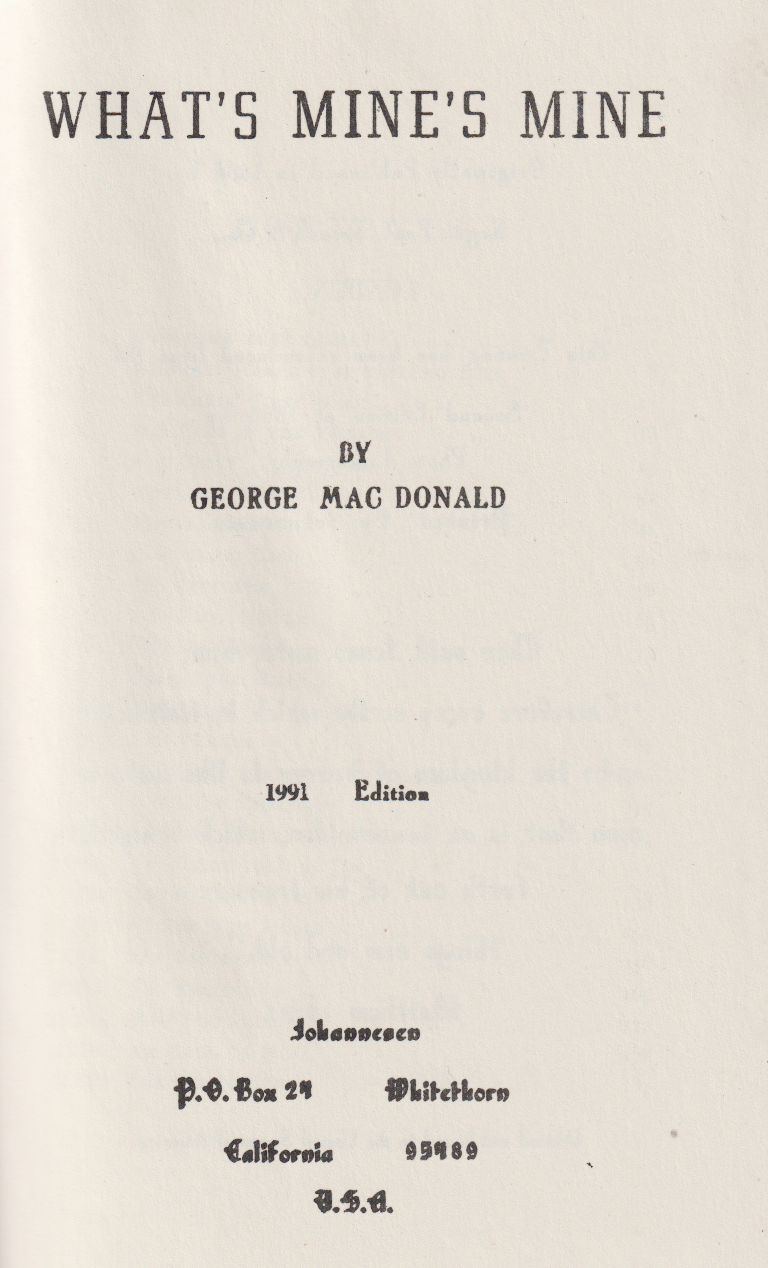 front title page